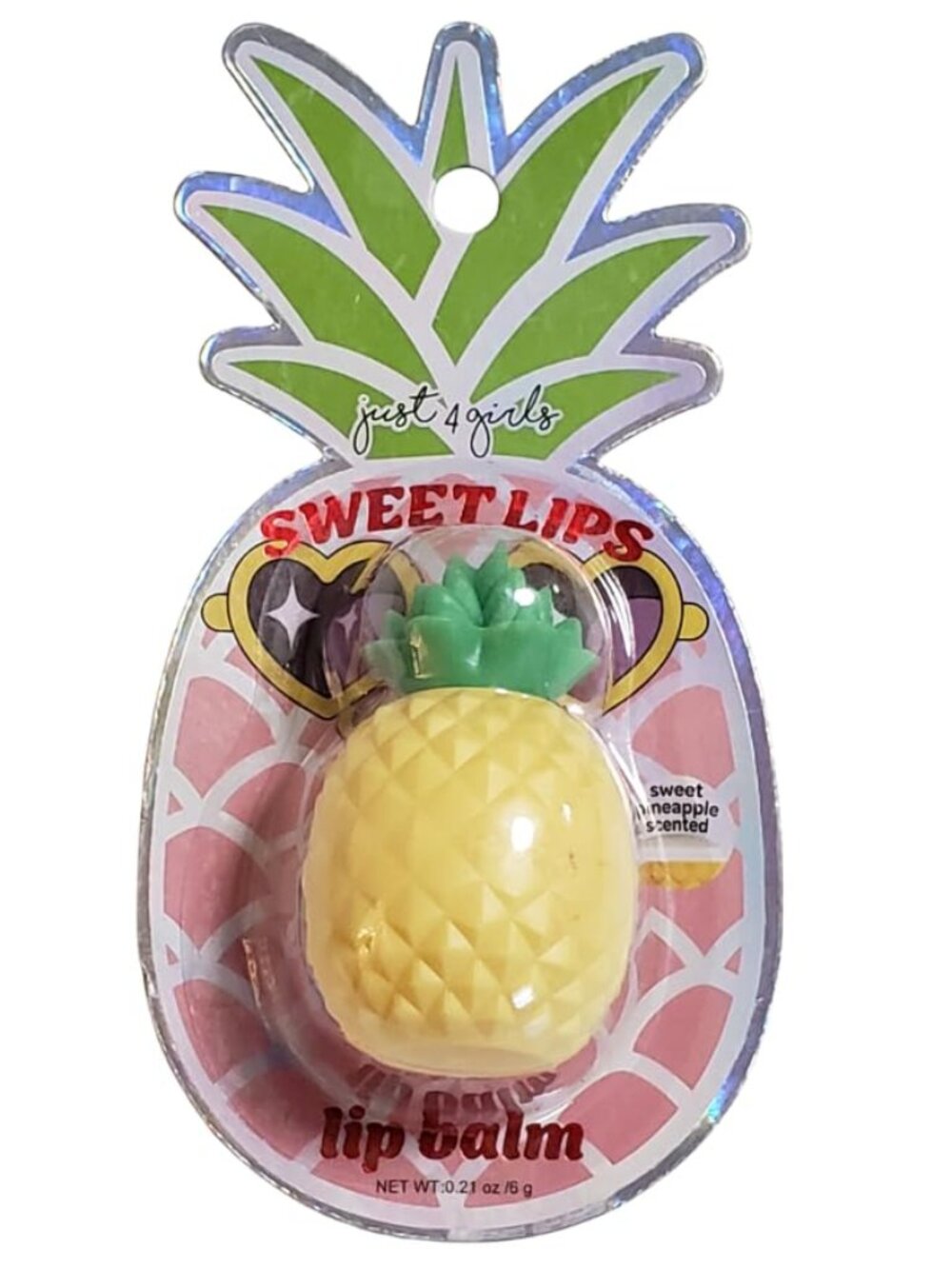 Sweet Lips Pineapple shaped Lip Balm Sweet Pineapple Scented summer cute beach